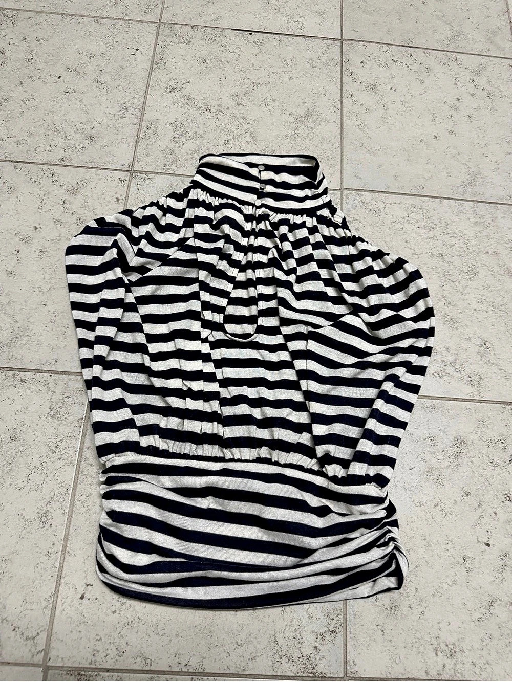 Maeve by Anthropology Striped Tank Top black & White Small, elastic waist